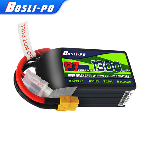 Boslipo P7 Version 1300mAh  150C 4/6/8S FPV Battery - BosLipo Official Store