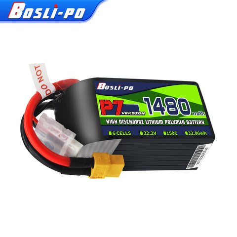 Boslipo P7 Version 1480mAh  150C 6S  FPV Battery - BosLipo Official Store