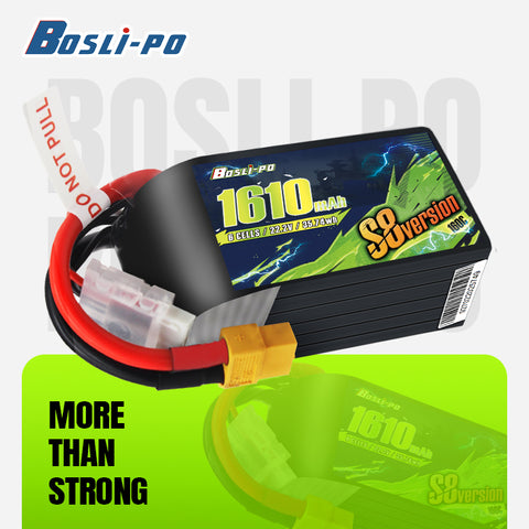 Boslipo S8 Version 1610mAh  160C 6S  FPV Battery