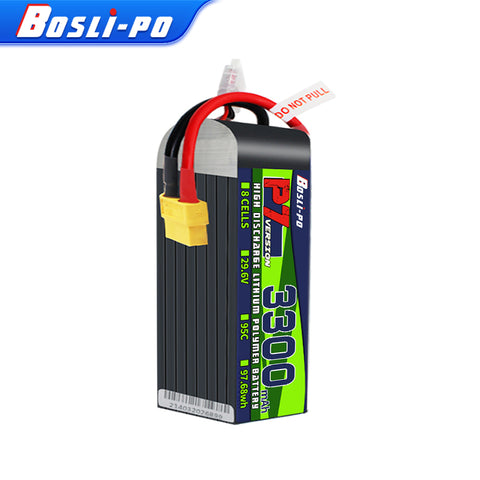 Boslipo P7 Version 3300mAh  95C 4/6/8S FPV Battery - BosLipo Official Store