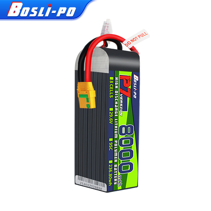 Boslipo P7 Version 8000mAh 95C 3/4/6/8S FPV Battery – BosLipo
